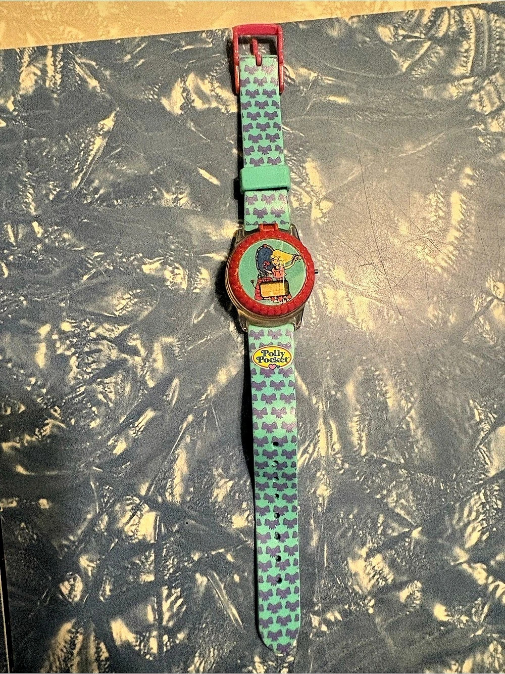 Rare Collectible Vintage 1995 Polly Pocket Flip-Top Watch